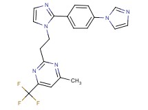 2-(2-{2-[4-(1H-imidazol-1-yl)phenyl]-1H-imidazol-1-yl}ethyl)-4-methyl-6-(trifluoromethyl)pyrimidine