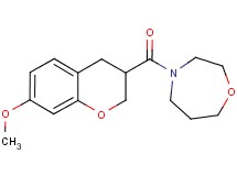 4-[(7-methoxy-3,4-dihydro-2H-chromen-3-yl)carbonyl]-1,4-oxazepane