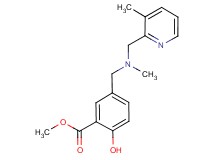 methyl 2-hydroxy-5-({methyl[(3-methylpyridin-2-yl)methyl]amino}methyl)benzoate