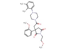 3-{2-[4-(2,3-dimethylphenyl)-1-piperazinyl]-2-oxoethyl}-1-(2-methoxyethyl)-3-(2-methoxyphenyl)-2,5-pyrrolidinedione