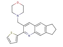 3-(4-morpholinylmethyl)-2-(2-thienyl)-7,8-dihydro-6H-cyclopenta[g]quinoline