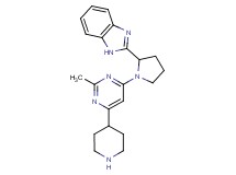 2-[1-(2-methyl-6-piperidin-4-ylpyrimidin-4-yl)pyrrolidin-2-yl]-1H-benzimidazole
