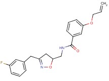 3-(allyloxy)-N-{[3-(3-fluorobenzyl)-4,5-dihydro-5-isoxazolyl]methyl}benzamide