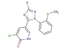 3-chloro-5-[1-(2-methoxyphenyl)-1H-1,2,4-triazol-5-yl]pyridin-2(1H)-one