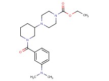 ethyl 4-{1-[3-(dimethylamino)benzoyl]-3-piperidinyl}-1-piperazinecarboxylate