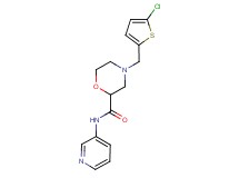 4-[(5-chloro-2-thienyl)methyl]-N-3-pyridinyl-2-morpholinecarboxamide