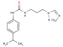 N-(4-isopropylphenyl)-N'-[3-(1H-1,2,4-triazol-1-yl)propyl]urea