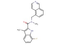 7-fluoro-N-(5-isoquinolinylmethyl)-N,3-dimethyl-1H-indole-2-carboxamide