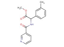 methyl (3-methylphenyl)[(pyridin-3-ylcarbonyl)amino]acetate