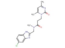 N-[(5-chloro-1H-benzimidazol-2-yl)methyl]-3-(4,6-dimethyl-2-oxopyrimidin-1(2H)-yl)-N-methylpropanamide
