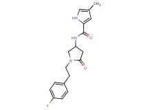 N-{1-[2-(4-fluorophenyl)ethyl]-5-oxopyrrolidin-3-yl}-4-methyl-1H-pyrrole-2-carboxamide