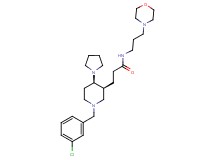 3-[(3S*,4R*)-1-(3-chlorobenzyl)-4-(1-pyrrolidinyl)-3-piperidinyl]-N-[3-(4-morpholinyl)propyl]propanamide