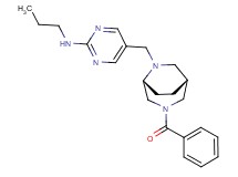 5-{[(1R*,5R*)-3-benzoyl-3,6-diazabicyclo[3.2.2]non-6-yl]methyl}-N-propylpyrimidin-2-amine