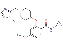 N-cyclopropyl-4-methoxy-2-({1-[(1-methyl-1H-imidazol-2-yl)methyl]-4-piperidinyl}oxy)benzamide