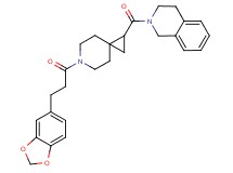 2-({6-[3-(1,3-benzodioxol-5-yl)propanoyl]-6-azaspiro[2.5]oct-1-yl}carbonyl)-1,2,3,4-tetrahydroisoquinoline