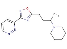 3-{5-[3-(1-piperidinyl)butyl]-1,2,4-oxadiazol-3-yl}pyridazine
