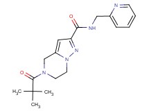 5-(2,2-dimethylpropanoyl)-N-(pyridin-2-ylmethyl)-4,5,6,7-tetrahydropyrazolo[1,5-a]pyrazine-2-carboxamide