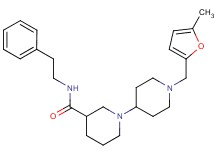 1'-[(5-methyl-2-furyl)methyl]-N-(2-phenylethyl)-1,4'-bipiperidine-3-carboxamide