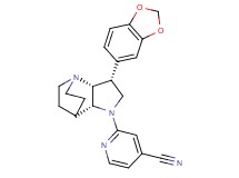 2-[(3R*,3aR*,7aR*)-3-(1,3-benzodioxol-5-yl)hexahydro-4,7-ethanopyrrolo[3,2-b]pyridin-1(2H)-yl]isonicotinonitrile