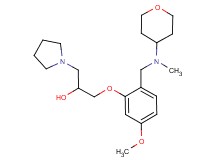 1-(5-methoxy-2-{[methyl(tetrahydro-2H-pyran-4-yl)amino]methyl}phenoxy)-3-pyrrolidin-1-ylpropan-2-ol