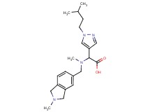 [1-(3-methylbutyl)-1H-pyrazol-4-yl]{methyl[(2-methyl-2,3-dihydro-1H-isoindol-5-yl)methyl]amino}acetic acid