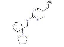 5-ethyl-N-[(1-pyrrolidin-1-ylcyclopentyl)methyl]pyrimidin-2-amine