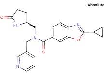 2-cyclopropyl-N-{[(2S)-5-oxo-2-pyrrolidinyl]methyl}-N-(3-pyridinylmethyl)-1,3-benzoxazole-6-carboxamide