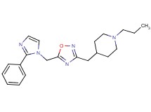 4-({5-[(2-phenyl-1H-imidazol-1-yl)methyl]-1,2,4-oxadiazol-3-yl}methyl)-1-propylpiperidine