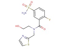 5-(aminosulfonyl)-2-fluoro-N-(2-hydroxyethyl)-N-(1,3-thiazol-2-ylmethyl)benzamide