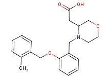 (4-{2-[(2-methylbenzyl)oxy]benzyl}morpholin-3-yl)acetic acid