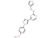N-(3-furylmethyl)-4-[1-(4-methoxyphenyl)-1H-pyrazol-4-yl]-2-pyrimidinamine