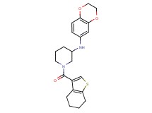 N-(2,3-dihydro-1,4-benzodioxin-6-yl)-1-(4,5,6,7-tetrahydro-1-benzothien-3-ylcarbonyl)-3-piperidinamine