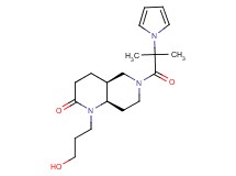 (4aS*,8aR*)-1-(3-hydroxypropyl)-6-[2-methyl-2-(1H-pyrrol-1-yl)propanoyl]octahydro-1,6-naphthyridin-2(1H)-one