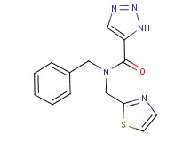 N-benzyl-N-(1,3-thiazol-2-ylmethyl)-1H-1,2,3-triazole-5-carboxamide