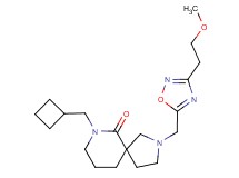 7-(cyclobutylmethyl)-2-{[3-(2-methoxyethyl)-1,2,4-oxadiazol-5-yl]methyl}-2,7-diazaspiro[4.5]decan-6-one