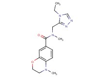 N-[(4-ethyl-4H-1,2,4-triazol-3-yl)methyl]-N,4-dimethyl-3,4-dihydro-2H-1,4-benzoxazine-7-carboxamide
