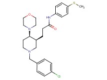 3-[(3S*,4R*)-1-(4-chlorobenzyl)-4-(4-morpholinyl)-3-piperidinyl]-N-[4-(methylthio)phenyl]propanamide