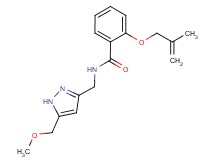 N-{[5-(methoxymethyl)-1H-pyrazol-3-yl]methyl}-2-[(2-methylprop-2-en-1-yl)oxy]benzamide