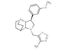 (2R*,3S*,6R*)-3-(3-methoxyphenyl)-5-[(4-methyl-1,2,3-thiadiazol-5-yl)methyl]-1,5-diazatricyclo[5.2.2.0~2,6~]undecane