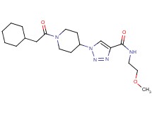 1-[1-(cyclohexylacetyl)-4-piperidinyl]-N-(2-methoxyethyl)-1H-1,2,3-triazole-4-carboxamide