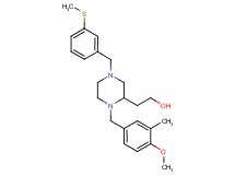 2-{1-(4-methoxy-3-methylbenzyl)-4-[3-(methylthio)benzyl]-2-piperazinyl}ethanol