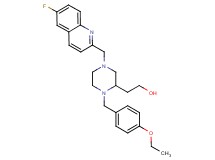 2-{1-(4-ethoxybenzyl)-4-[(6-fluoro-2-quinolinyl)methyl]-2-piperazinyl}ethanol