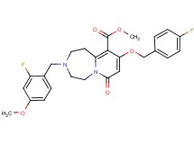 methyl 9-[(4-fluorobenzyl)oxy]-3-(2-fluoro-4-methoxybenzyl)-7-oxo-1,2,3,4,5,7-hexahydropyrido[1,2-d][1,4]diazepine-10-carboxylate