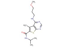 N-isopropyl-4-[(3-methoxypropyl)amino]-5-methylthieno[2,3-d]pyrimidine-6-carboxamide