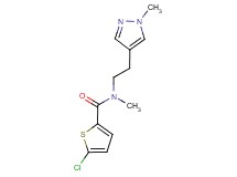 5-chloro-N-methyl-N-[2-(1-methyl-1H-pyrazol-4-yl)ethyl]thiophene-2-carboxamide