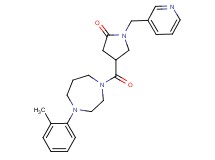 4-{[4-(2-methylphenyl)-1,4-diazepan-1-yl]carbonyl}-1-(3-pyridinylmethyl)-2-pyrrolidinone