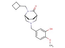 (1S*,5R*)-6-(cyclobutylmethyl)-3-(3-hydroxy-4-methoxybenzyl)-3,6-diazabicyclo[3.2.2]nonan-7-one