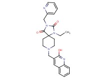 1-ethyl-8-[(2-hydroxy-3-quinolinyl)methyl]-3-(2-pyridinylmethyl)-1,3,8-triazaspiro[4.5]decane-2,4-dione
