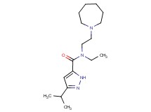 N-(2-azepan-1-ylethyl)-N-ethyl-3-isopropyl-1H-pyrazole-5-carboxamide