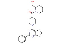 (1-{[1-(2-phenyl-6,7-dihydro-5H-cyclopenta[d]pyrimidin-4-yl)-4-piperidinyl]carbonyl}-2-piperidinyl)methanol